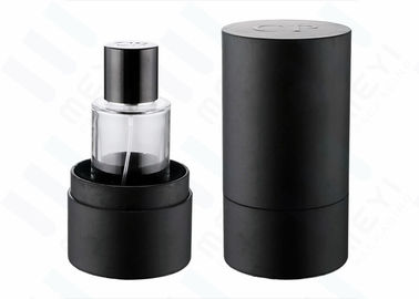 De mini50ml-Flessen van het Glasparfum met Zwart Magnetisch Parfum GLB en Zwarte doos